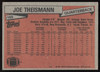 Joe Theismann Autographed 1981 Topps Card #165 Washington Redskins SKU #264319