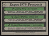 Scott Sanderson Autographed 1979 Topps Rookie Card #720 Montreal Expos SKU #264400