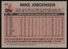 Mike Jorgensen Autographed 1983 Topps Card #107 New York Mets SKU #264653