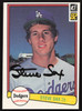 Steve Sax Autographed 1982 Donruss Rookie Card #624 Los Angeles Dodgers SKU #264849