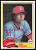 Bob Forsch Autographed 1981 Topps Card #140 St. Louis Cardinals SKU #264903