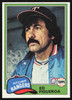 Ed Figueroa Autographed 1981 Topps Card #245 Texas Rangers SKU #264925