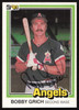 Bob Bobby Grich Autographed 1981 Donruss Card #289 California Angels SKU #265002
