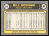 Bill Bonham Autographed 1981 Fleer Card #215 Cincinnati Reds SKU #265076