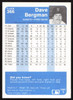 Dave Bergman Autographed 1984 Fleer Card #366 San Francisco Giants SKU #265168