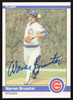 Warren Brusstar Autographed 1984 Fleer Card #487 Chicago Cubs SKU #265178