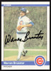 Warren Brusstar Autographed 1984 Fleer Card #487 Chicago Cubs SKU #265179