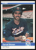 Darrell Brown Autographed 1984 Fleer Card #556 Minnesota Twins SKU #265186