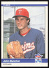 John Butcher Autographed 1984 Fleer Update Card #U-20 Minnesota Twins SKU #265195