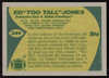 Ed Too Tall Jones Autographed 1989 Topps Card #389 Dallas Cowboys SKU #265390