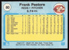 Frank Pastore Autographed 1982 Fleer Card #80 Cincinnati Reds SKU #263616