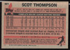 Scot Thompson Autographed 1983 Topps Card #481 Chicago Cubs SKU #263851