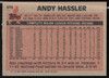 Andy Hassler Autographed 1983 Topps Card #573 California Angels SKU #263856