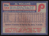 Al Holland Autographed 1984 Topps Card #564 Philadelphia Phillies SKU #264057