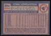 John Lowenstein Autographed 1984 Topps Card #604 Baltimore Orioles SKU #264066
