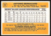 Tony Bernazard Autographed 1983 Donruss Card #482 Chicago White Sox SKU #264631