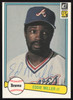 Eddie Miller Autographed 1982 Donruss Card #425 Atlanta Braves SKU #264858