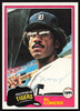 Al Cowens Autographed 1981 Topps Card #123 Detroit Tigers SKU #264893