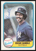 Oscar Gamble Autographed 1981 Fleer Card #98 New York Yankees SKU #265054
