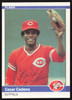 Cesar Cedeno Autographed 1984 Fleer Card #465 Cincinnati Reds SKU #265176