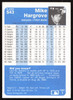Mike Hargrove Autographed 1984 Fleer Card #543 Cleveland Indians SKU #265182