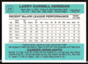 Larry Herndon Autographed 1984 Donruss Card #349 Detroit Tigers SKU #263915