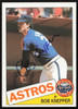 Bob Knepper Autographed 1985 Topps Card #455 Houston Astros SKU #264112