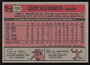 Gary Alexander Autographed 1981 Topps Traded Card #729 Pittsburgh Pirates SKU #264953
