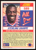 Sterling Sharpe Autographed 1990 Score Card #589 Green Bay Packers SKU #265353