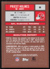 Priest Holmes Autographed 2006 Topps Card #8 Kansas City Chiefs SKU #265383