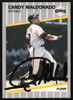 Candy Maldonado Autographed 1989 Fleer Card #333 San Francisco Giants SKU #264264