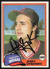 Jerry Dybzinski Autographed 1981 Topps Card #198 Cleveland Indians SKU #264917