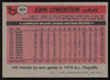 John Lowenstein Autographed 1981 Topps Card #591 Baltimore Orioles SKU #264942