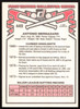 Tony Bernazard Autographed 1981 Donruss Card #449 Montreal Expos SKU #265011