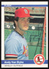 Andy Van Slyke Autographed 1984 Fleer Rookie Card #339 St. Louis Cardinals SKU #265164