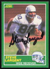 Steve Largent Autographed 1989 Score Card #225 Seattle Seahawks SKU #265332