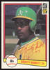 Shooty Babbitt Autographed 1982 Donruss Card #556 Oakland A's SKU #263599