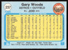 Gary Woods Autographed 1982 Fleer Card #237 Houston Astros SKU #263633