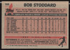 Bob Stoddard Autographed 1983 Topps Card #195 Seattle Mariners SKU #263825