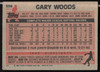 Gary Woods Autographed 1983 Topps Card #356 Chicago Cubs SKU #263842