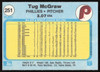 Tug McGraw Autographed 1982 Fleer Card #251 Philadelphia Phillies SKU #264493