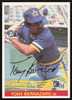 Tony Bernazard Autographed 1984 Donruss Card #240 Seattle Mariners SKU #265127