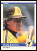 Champ Summers Autographed 1984 Fleer Update Card #U-112 San Diego Padres SKU #265202