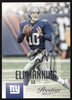 Eli Manning Autographed 2015 Panini Prestige Card #39 New York Giants SKU #265327