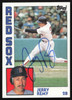 Jerry Remy Autographed 1984 Topps Card #445 Boston Red Sox SKU #264046