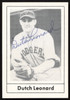 Dutch Leonard Autographed 1978 Grand Slam Card #76 Brooklyn Dodgers SKU #264504