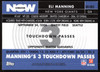 Eli Manning Autographed 2007 Topps Card #GN-EM3 New York Giants SKU #265321