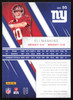 Eli Manning Autographed 2016 Panini Absolute Card #95 New York Giants SKU #265330