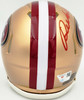Deebo Samuel Autographed San Francisco 49ers Gold Speed Mini Helmet Fanatics Holo Stock #263019