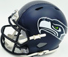 Abraham Abe Lucas Autographed Seattle Seahawks Blue Speed Mini Helmet MCS Holo Stock #263034